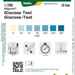 Tiras Reactivas Tira reactiva para determinar glucosa en orina. Frasco con: 50 tiras. TA.